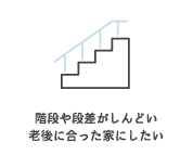 階段や段差がしんどい老後に合った家にしたい