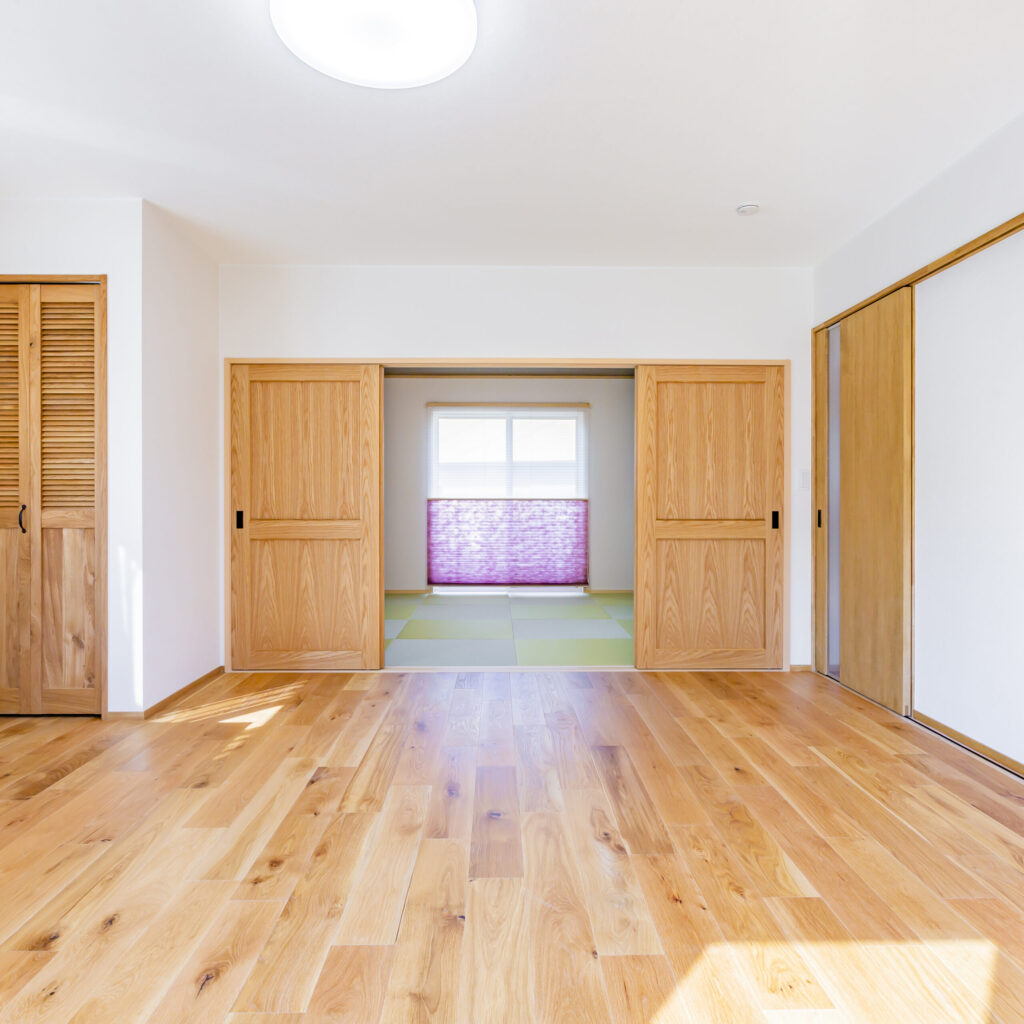 ご親族の集まりなど大人数が来ることも想定し一部屋としても使える間取り