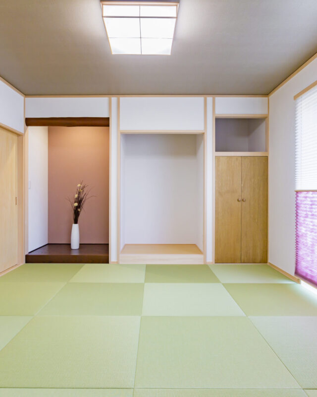 お手入れのしやすいダイケンの和紙畳を使った和室
